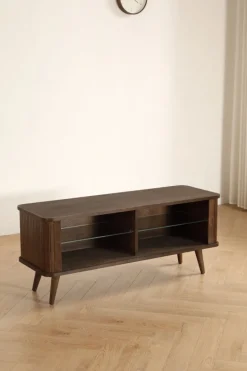 Hyllor & Förvaring|Tv-Bänkar|Reforma Tv-Bänk 'Vento' 120 cm - Valnöt