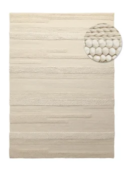 Vävda Mattor|Ullmattor|Reforma x Trendcarpet Ullmatta 'Almaty' - Vit
