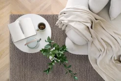 Ullmattor|Vardagsrum|Reforma x Trendcarpet Ullmatta 'Avafors Wool Bubble' 240x240cm - Brun