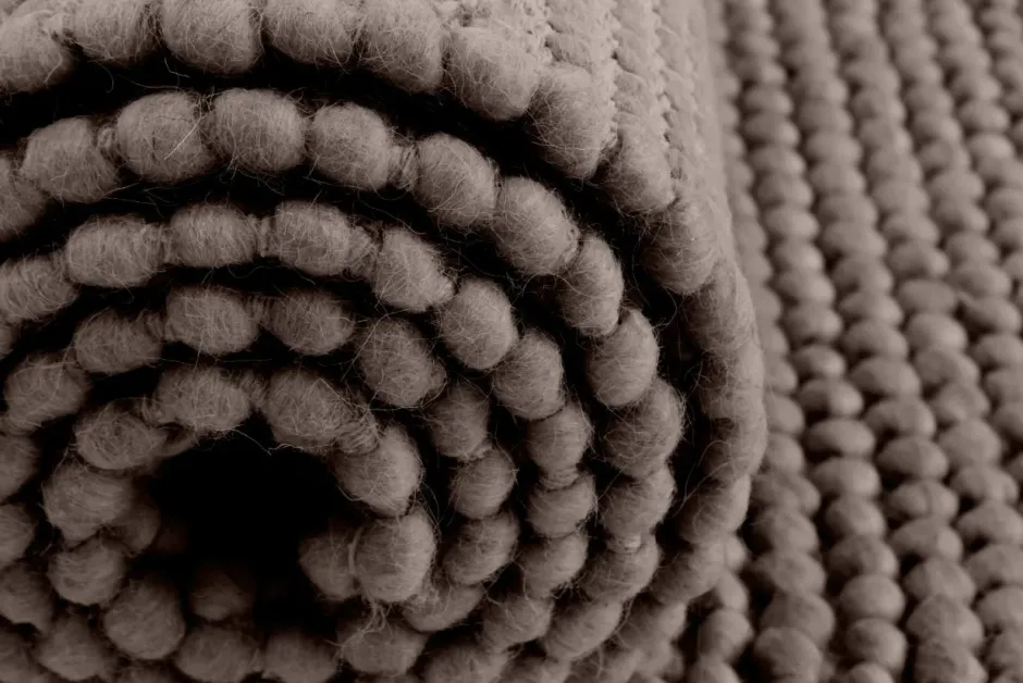 Ullmattor|Vardagsrum|Reforma x Trendcarpet Ullmatta 'Avafors Wool Bubble' 240x240cm - Brun