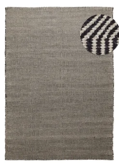 Vävda Mattor|Ullmattor|Reforma x Trendcarpet Ullmatta 'Larkana' - Beige/svart