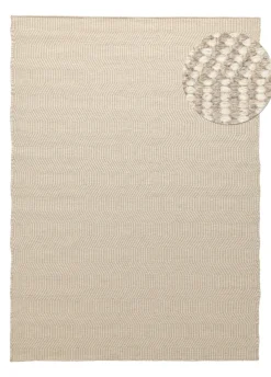 Vävda Mattor|Ullmattor|Reforma x Trendcarpet Ullmatta 'Larkana' - Beige/vit