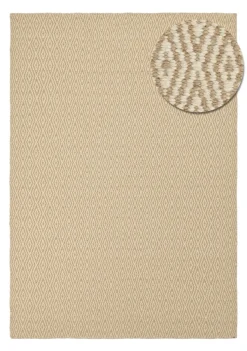 Vävda Mattor|Ullmattor|Reforma x Trendcarpet Ullmatta 'Monastir' - Beige/vit