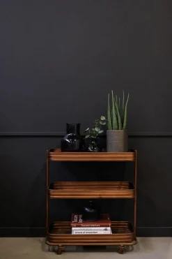 Lådor Vintage|Småförvaring|Trademark Living Vackert svart träfodral 'Ozzi' L - Trä