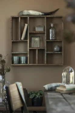 Arbetsrum|Hyllor Vintage|Ib Laursen Vägghylla 'Unique' - Återvunnet Trä/Vintage