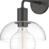Sovrum|Vägglampor|Fair Glare Vägglampa 'Glass Shade' - Svart